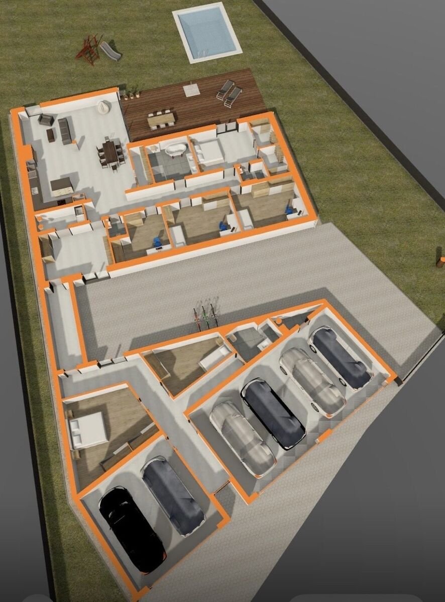 Pozemek 2 011 m² s architektonickým projektem moderní vily | Dvorce u Jihlavy