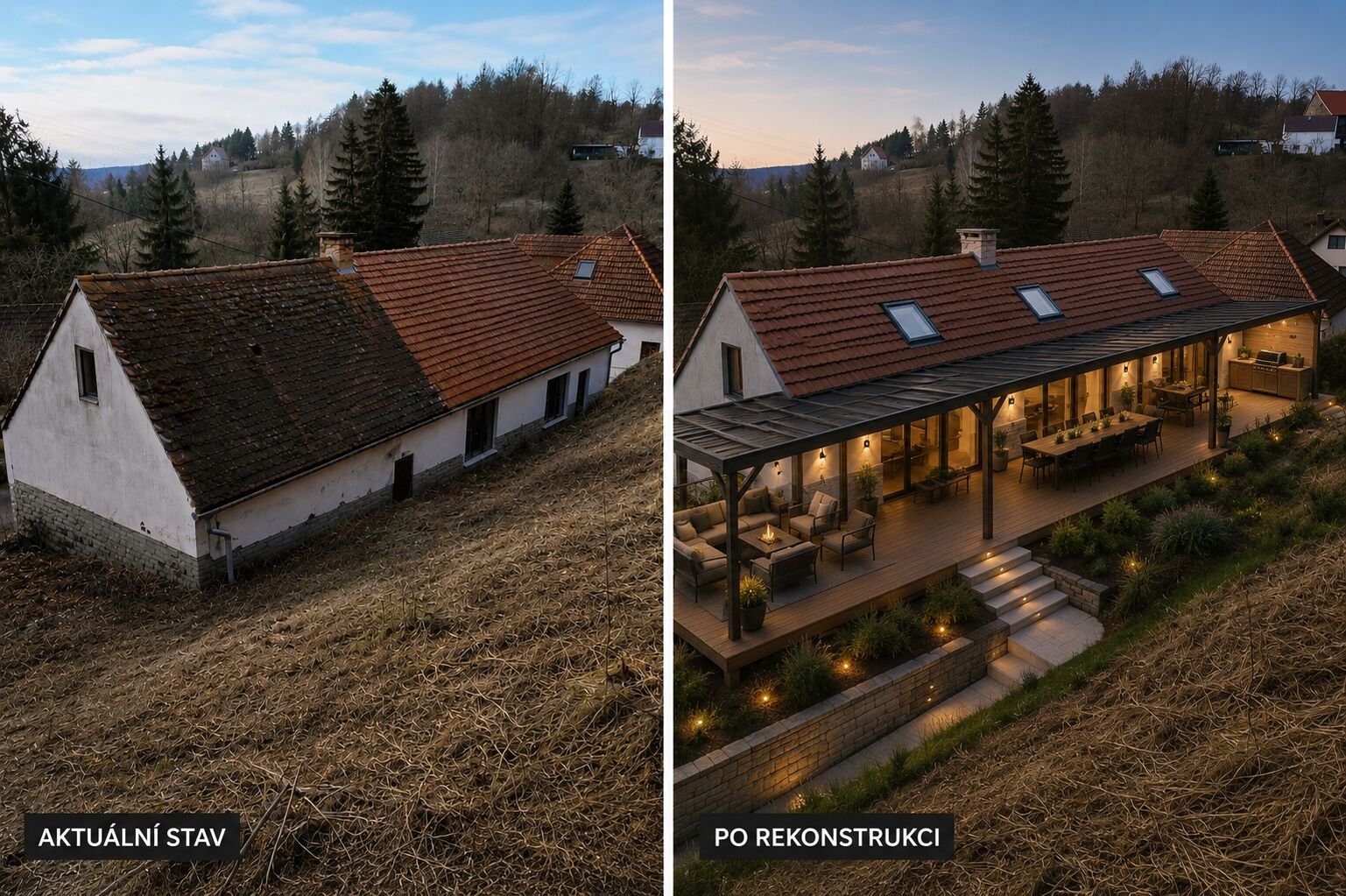 Prodej chalupy k rekonstrukci – Vysočany, okres Znojmo