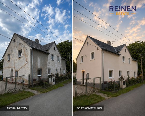 Rodinný dům s velkým potenciálem, zahradou a vedlejší stavbou – Velké Albrechtice